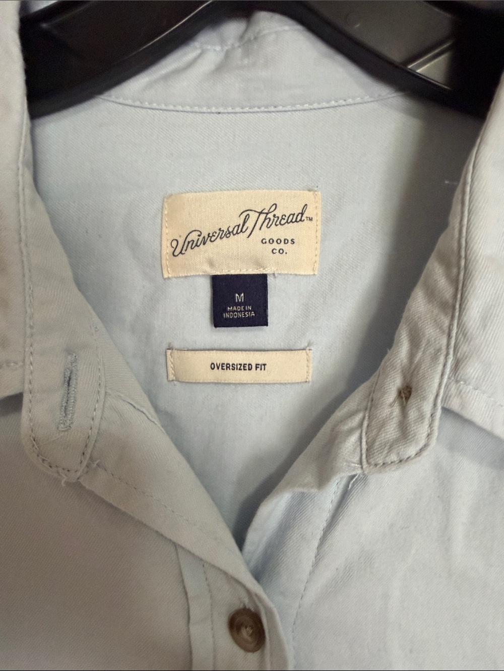 Universal Thread Light Blue Button-Up Blouse - Picture 2 of 2